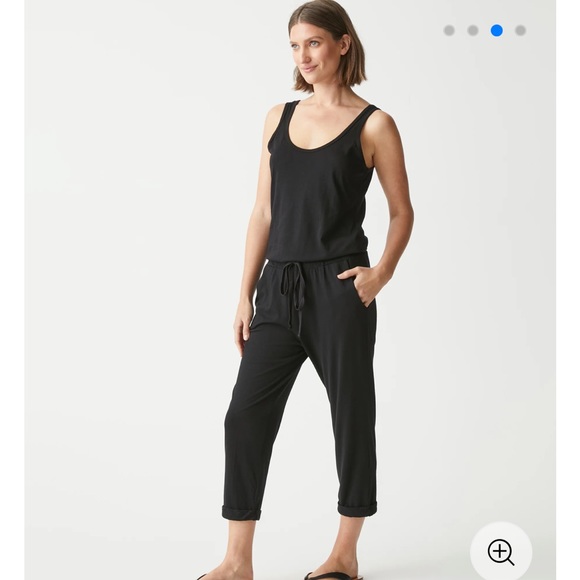 Michael Stars Theo Tank Jumpsuit in Black Size Medium New With Tags - Picture 8 of 12